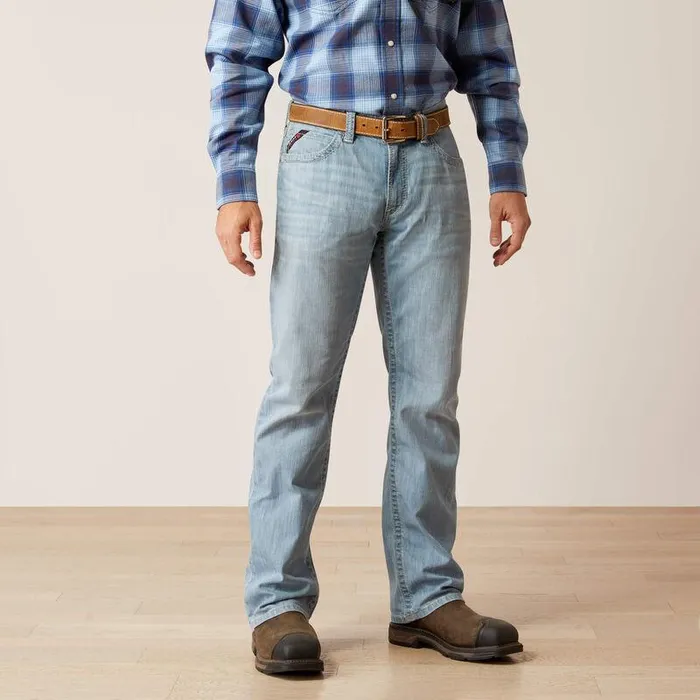 Men Workwear Ariat FR M4 Relaxed DuraStretch DuraLight Remming Boot Cut Jean Clemente