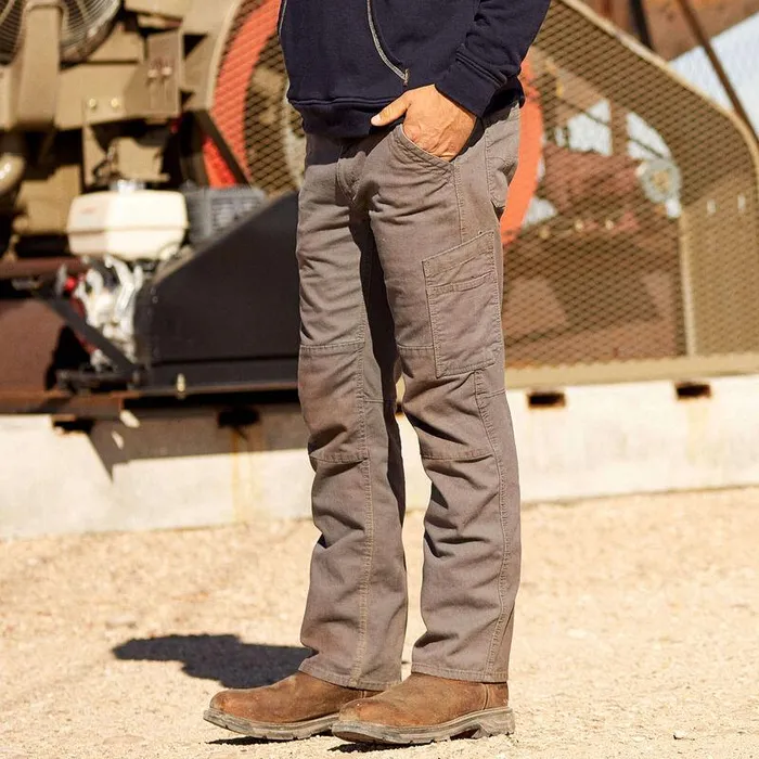 Men Workwear Ariat FR M5 Stretch DuraLight Canvas Stackable Straight Leg Pant Iron Gray Men Workwear Ariat FR M5 Stretch DuraLight Canvas Stackable Straight Leg Pant Iron Gray