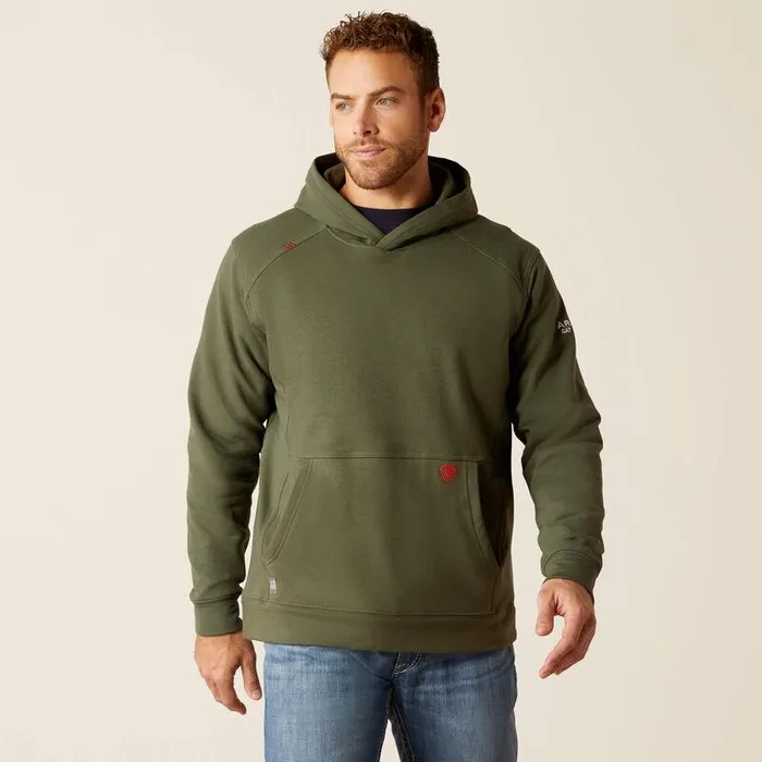 Men Workwear Ariat FR Solid Hoodie Beetle