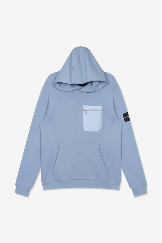 Mens Ansdell Loose Hoodie 8211 Blue Jameson Carter Hoodies and Sweatshirts