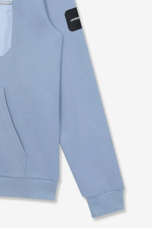 Mens Ansdell Loose Hoodie 8211 Blue Jameson Carter Hoodies and Sweatshirts