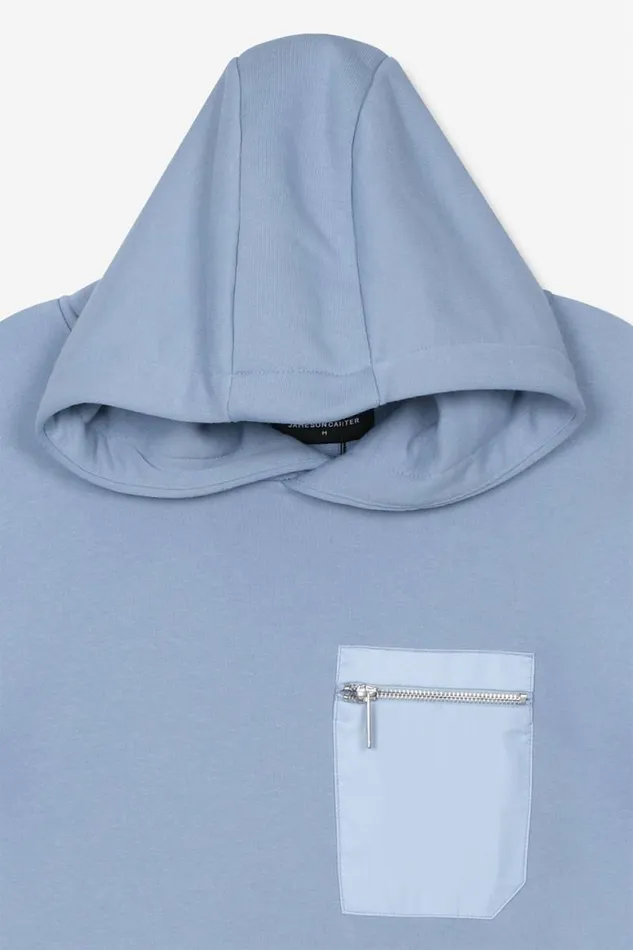 Mens Ansdell Loose Hoodie 8211 Blue Jameson Carter Hoodies and Sweatshirts