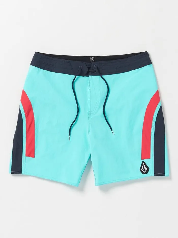 Mens Boardshorts and Trunks Volcom Arched Liberators Boardshorts 8211 Neon Blue