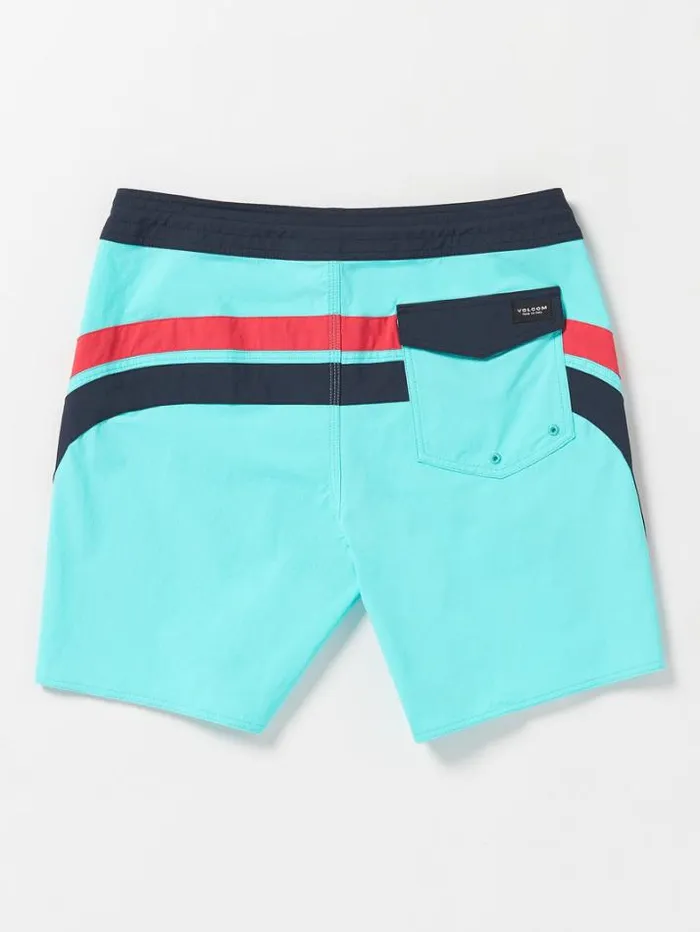 Mens Boardshorts and Trunks Volcom Arched Liberators Boardshorts 8211 Neon Blue