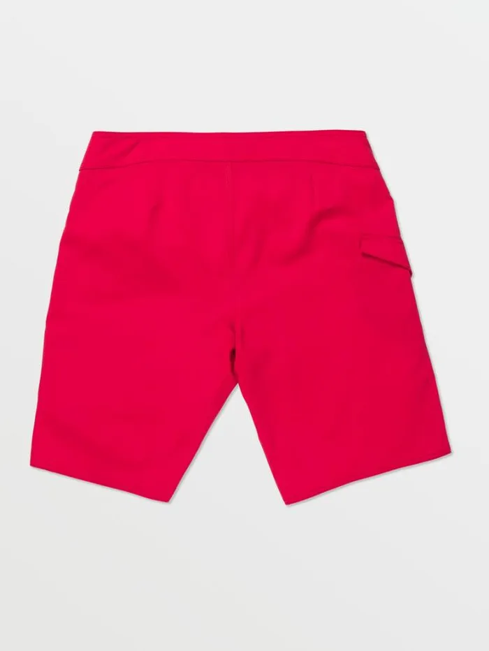 Mens Boardshorts and Trunks Volcom Lido Solid ModTech Boardshorts 8211 Ribbon Red