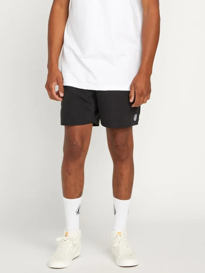 Mens Boardshorts and Trunks Volcom Lido Solid Trunks 8211 Black
