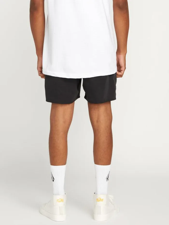 Mens Boardshorts and Trunks Volcom Lido Solid Trunks 8211 Black