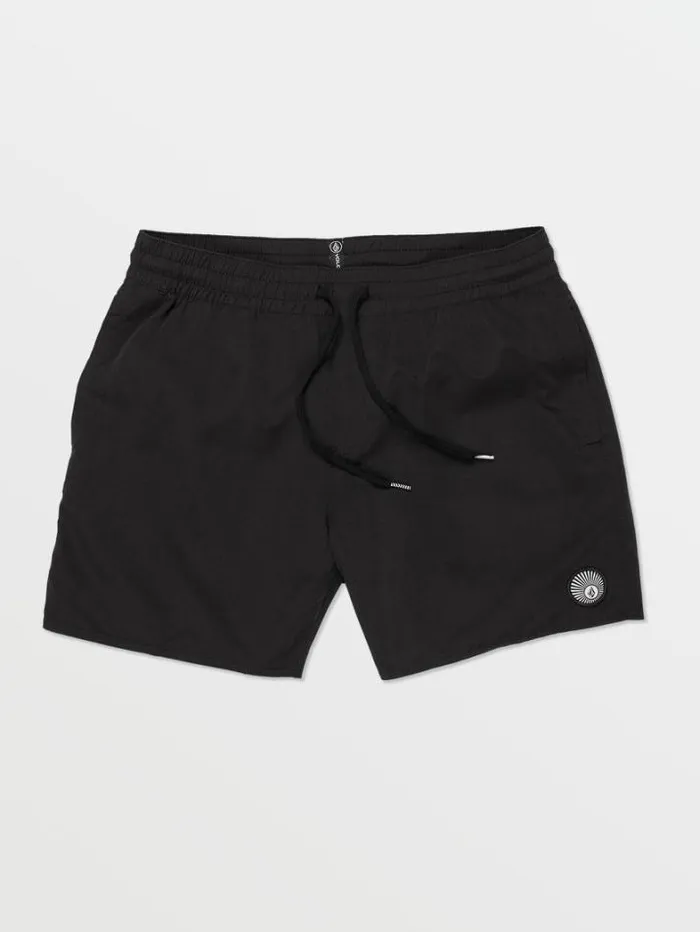 Mens Boardshorts and Trunks Volcom Lido Solid Trunks 8211 Black