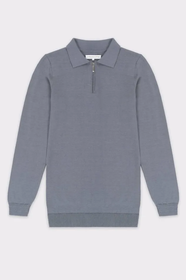 Mens Ford Knitted Polo Jameson Carter Hoodies and Sweatshirts