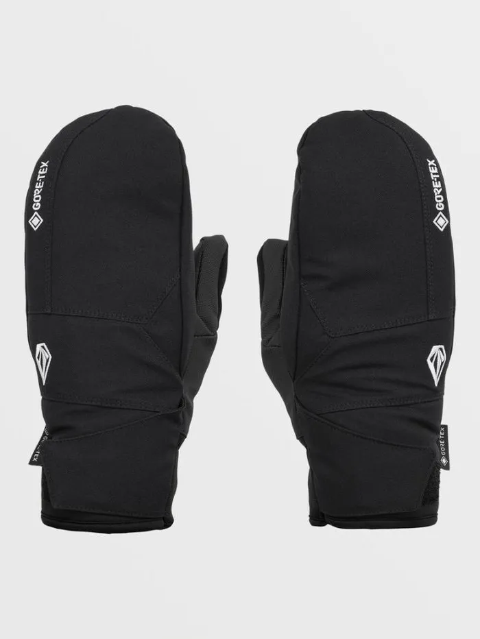 Mens Gloves and Mitts Volcom Stay Dry GoreTex Mitts 8211 Black