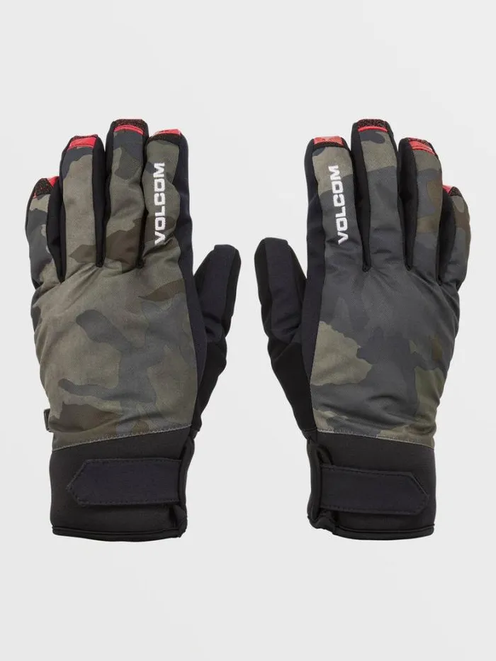 Mens Gloves and Mitts Volcom VCo Nyle Gloves 8211 Cloudwash Camo