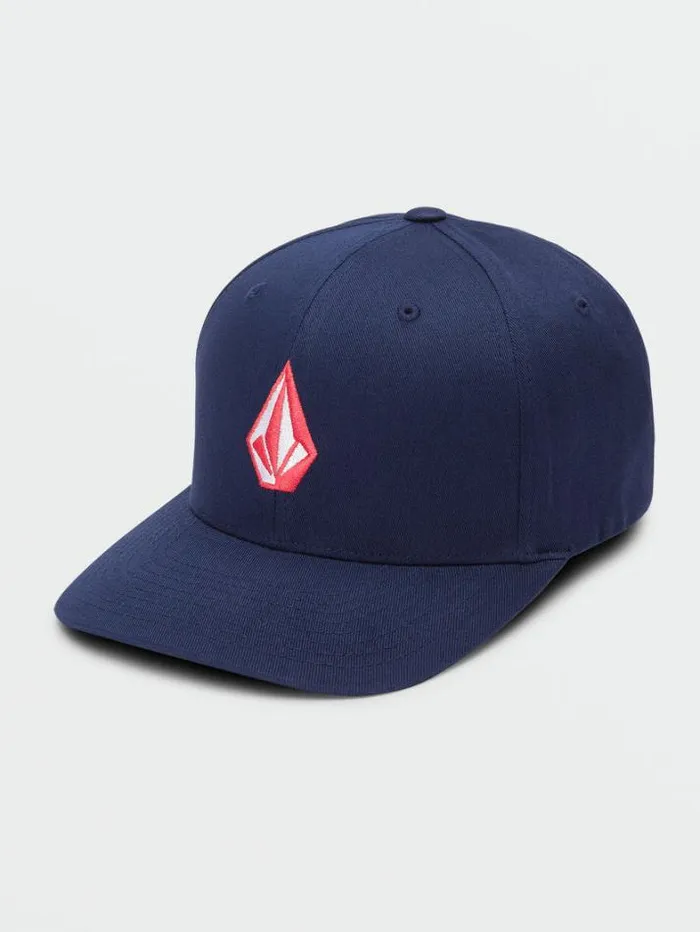 Mens Hats and Beanies Volcom Full Stone Xfit Hat 8211 Navy
