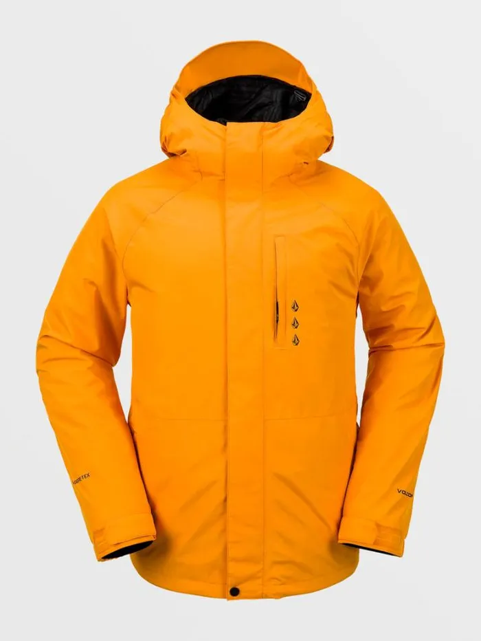 Mens Jackets Volcom Dua GoreTex Jacket 8211 Gold