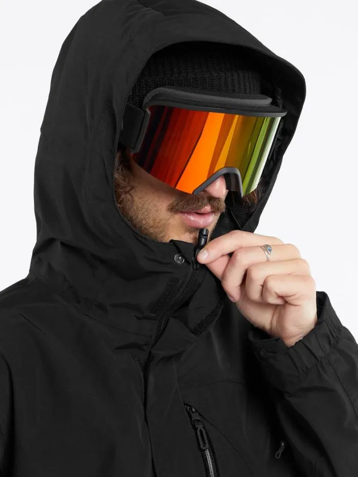 Mens Jackets Volcom L GoreTex Jacket 8211 Black