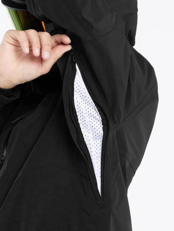 Mens Jackets Volcom L GoreTex Jacket 8211 Black