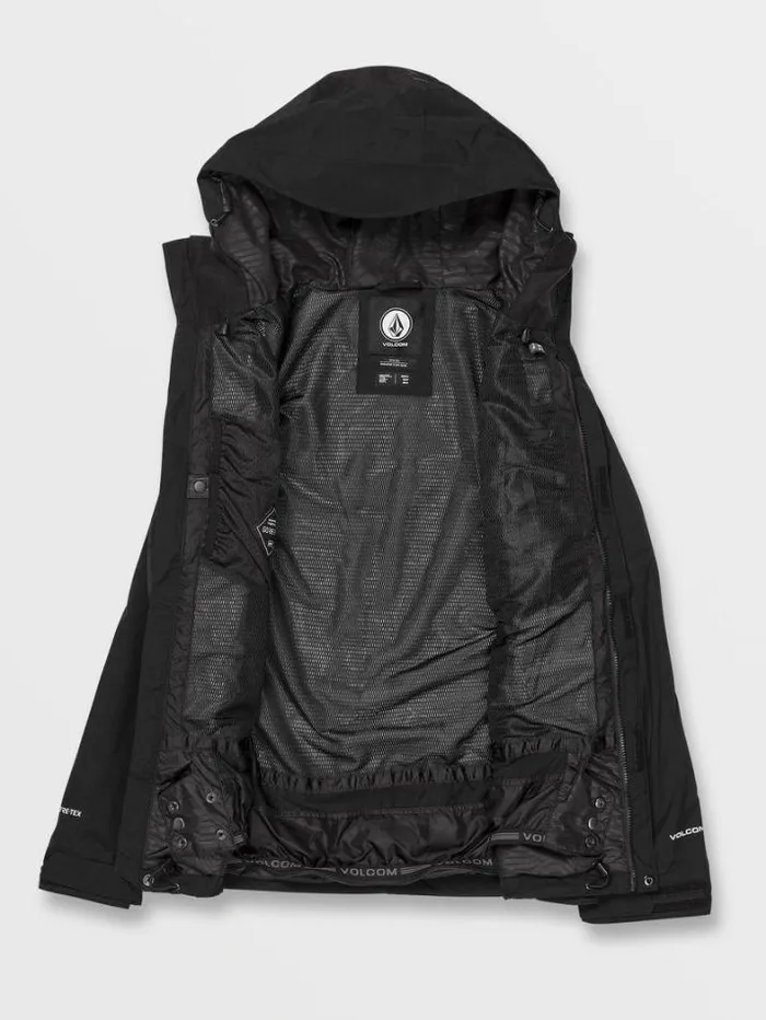 Mens Jackets Volcom L GoreTex Jacket 8211 Black