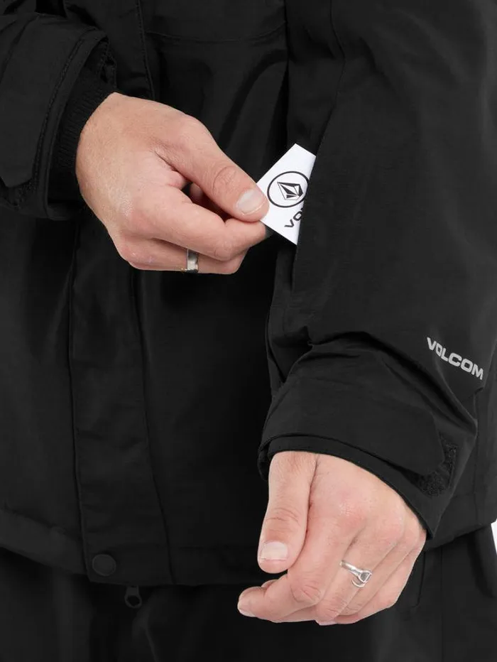 Mens Jackets Volcom L GoreTex Jacket 8211 Black