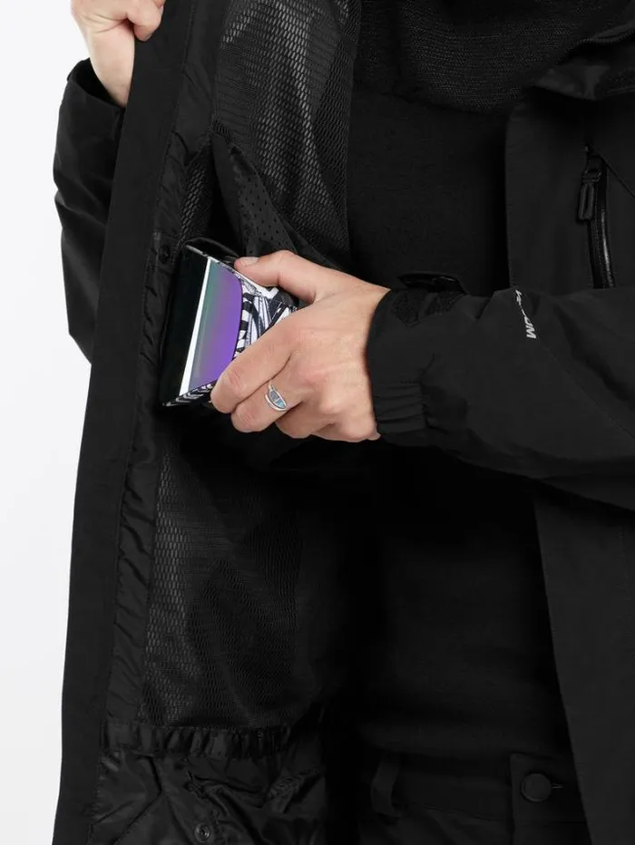 Mens Jackets Volcom L GoreTex Jacket 8211 Black