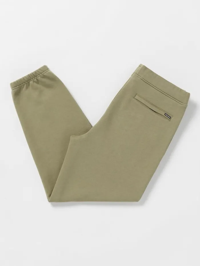 Mens Pants Volcom Earth Tripper Elastic Waist Fleece Pants 8211 Thyme Green