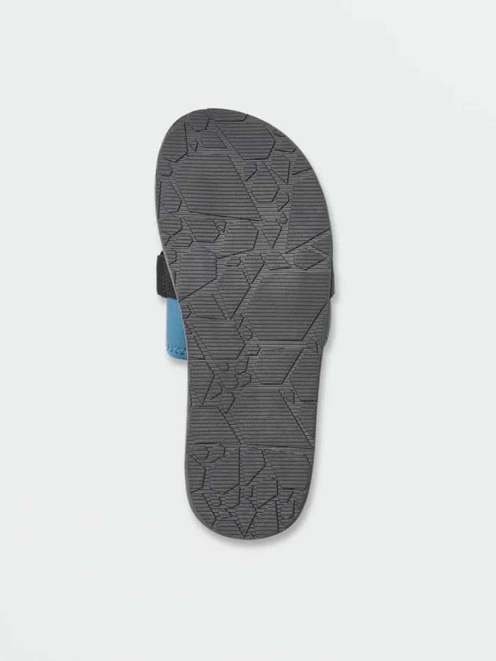 Mens Sandals Volcom Eco Recliner Slide Sandals 8211 Navy