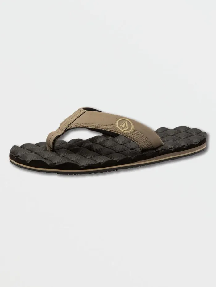 Mens Sandals Volcom Recliner Sandals 8211 Khaki
