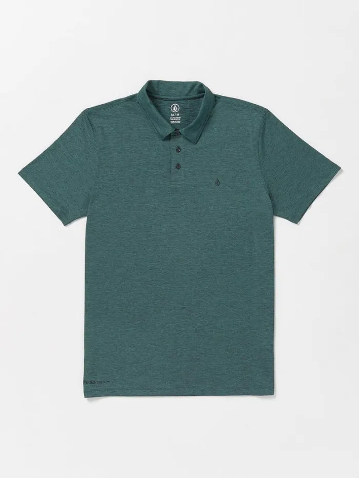 Mens Shirts and Flannels Volcom Hazard Pro Polo Short Sleeve Shirt 8211 Ranger Green