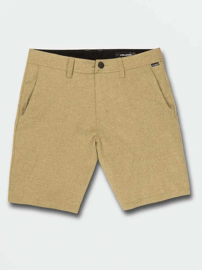 Mens Shorts Volcom Frickin Cross Shred Static Shorts 8211 Dark Khaki