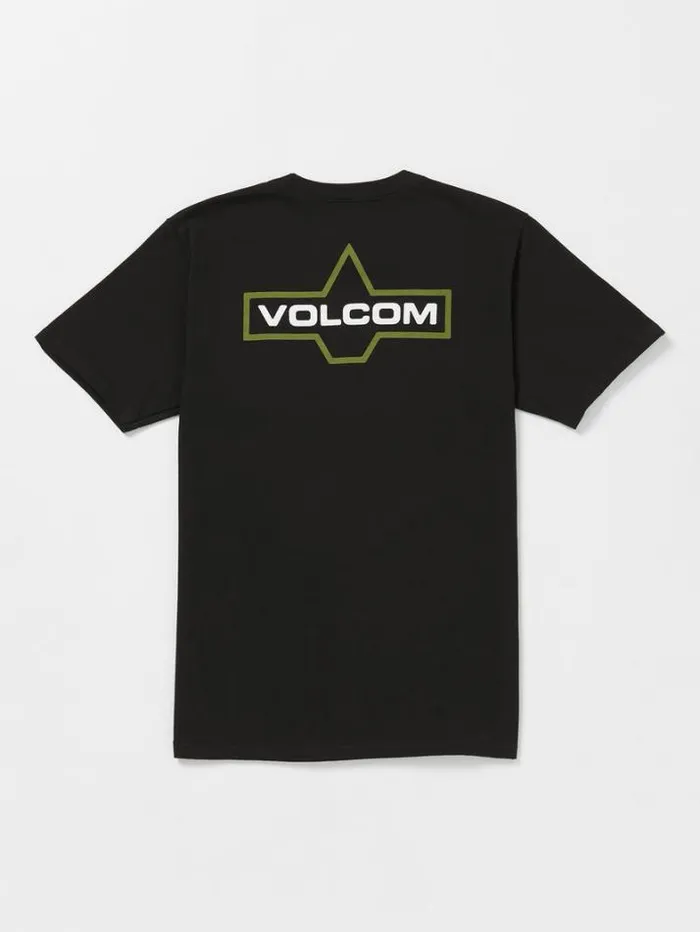 Mens TShirts and Tanks Volcom Branding Iron Short Sleeve Tee 8211 Black