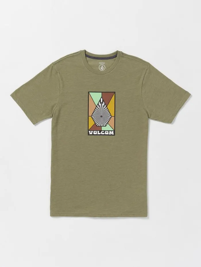 Mens TShirts and Tanks Volcom Mosiac Short Sleeve Tee 8211 Thyme Green Heather