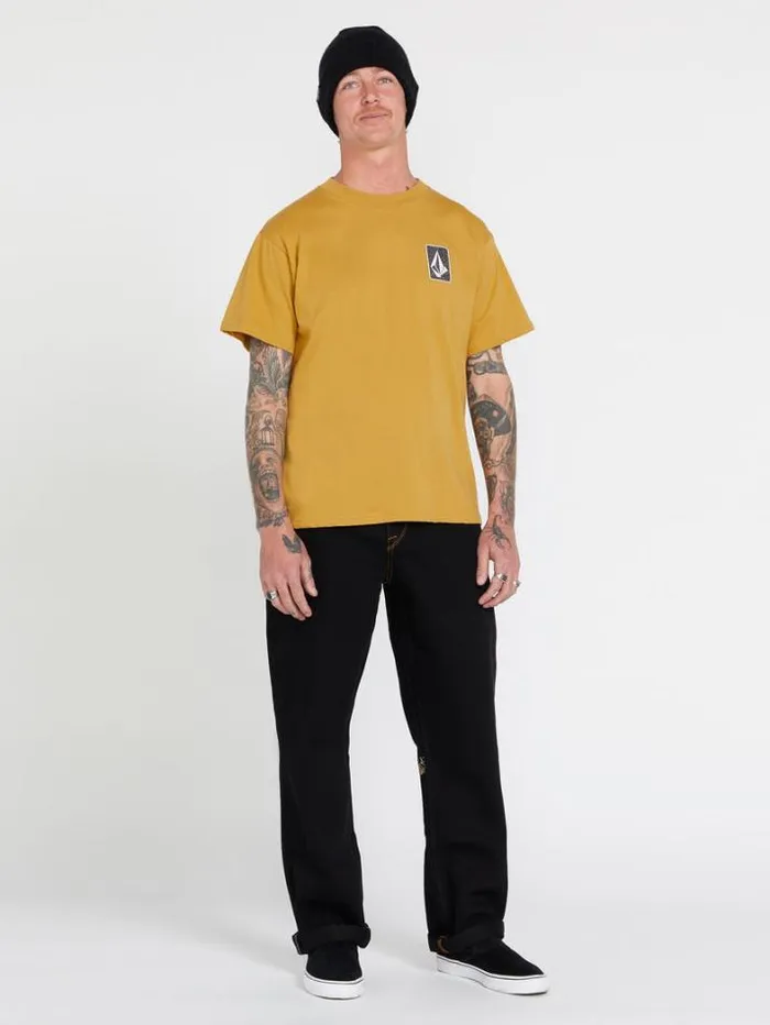 Mens TShirts and Tanks Volcom Skate Vitals Originator Short Sleeve Tee 8211 Mustard