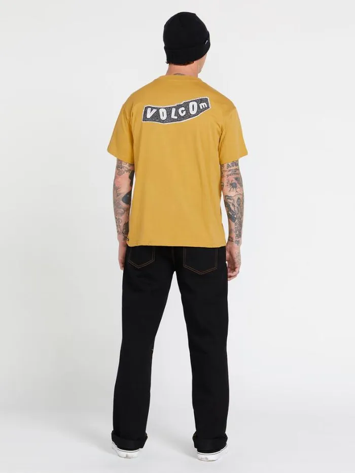 Mens TShirts and Tanks Volcom Skate Vitals Originator Short Sleeve Tee 8211 Mustard