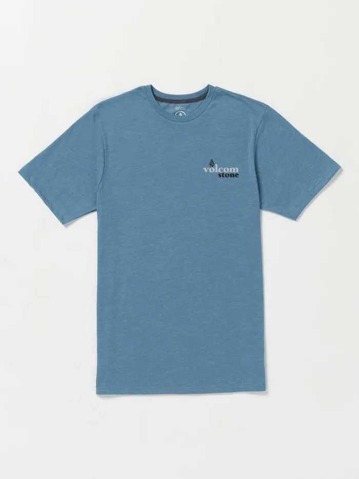 Mens TShirts and Tanks Volcom Stone Bubbled Short Sleeve Tee 8211 Indigo Ridge Heather