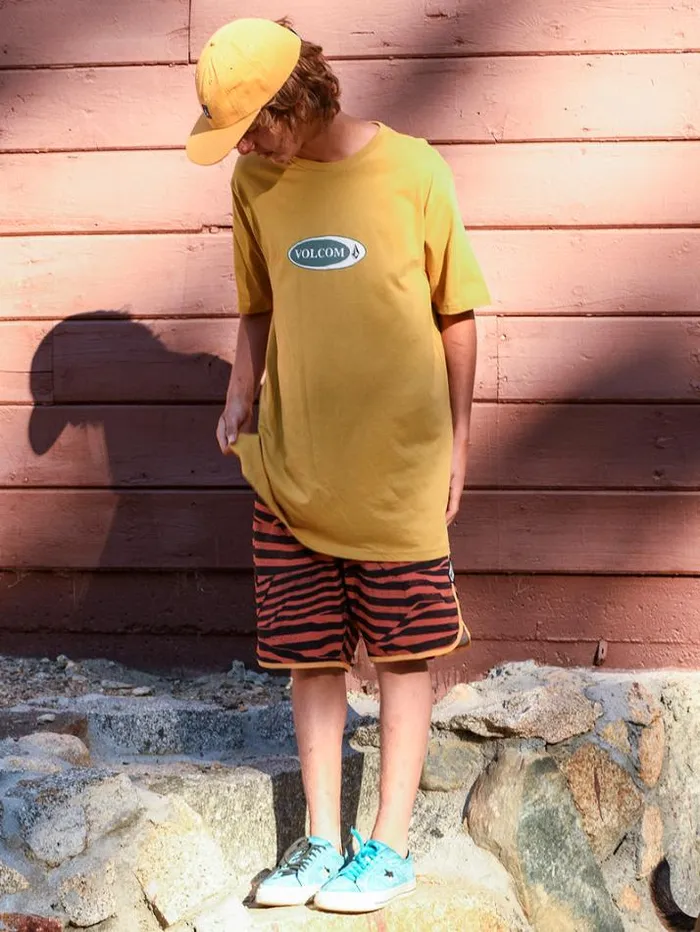 Mens TShirts and Tanks Volcom Vellipse Short Sleeve Tee 8211 Mustard