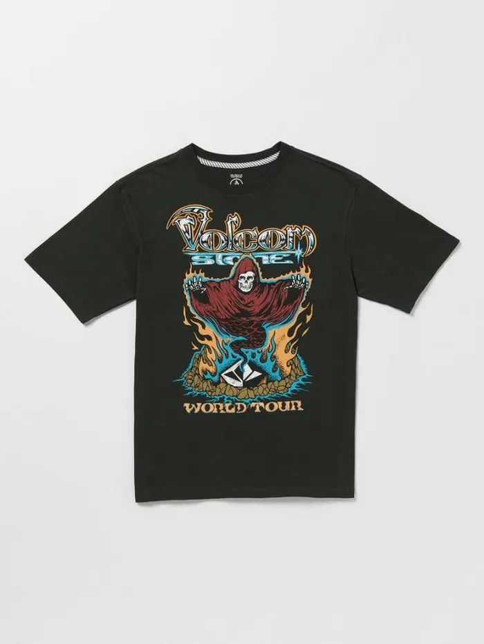 Mens Tops and Tees Volcom Stone Ghost Short Sleeve Tee 8211 Stealth