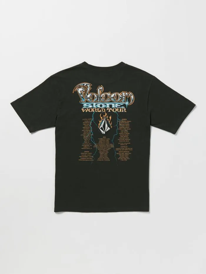 Mens Tops and Tees Volcom Stone Ghost Short Sleeve Tee 8211 Stealth