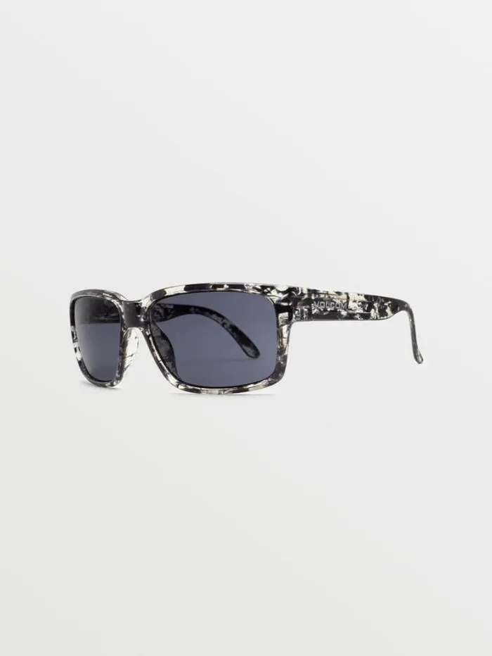 MensWomens Accessories Volcom Stoneage Sunglasses 8211 Gloss CharcoalGray Blue