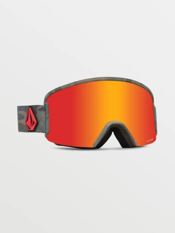 MensWomensKids Accessories Volcom Garden Goggle 8211 Cloudwash Camo Red ChromeBL