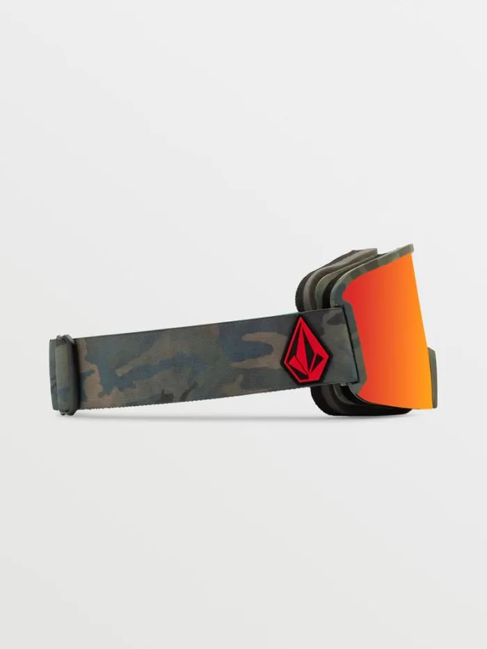 MensWomensKids Accessories Volcom Garden Goggle 8211 Cloudwash Camo Red ChromeBL