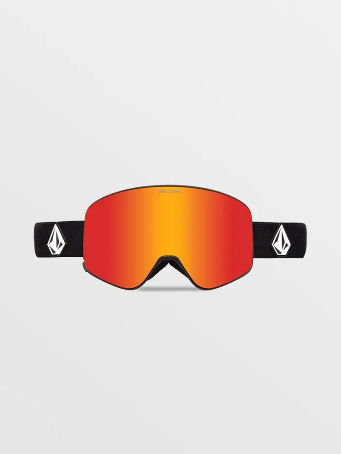 MensWomensKids Goggles Volcom Odyssey Goggle 8211 Matte Black Red Chrome