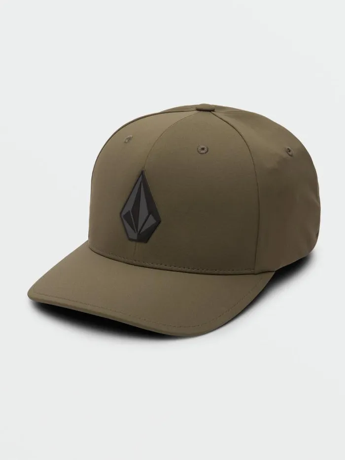 MensWorkwear Hats and Beanies Volcom Stone Tech Flexfit Delta 8211 Service Green