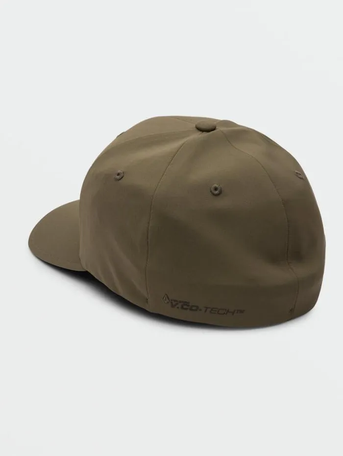 MensWorkwear Hats and Beanies Volcom Stone Tech Flexfit Delta 8211 Service Green