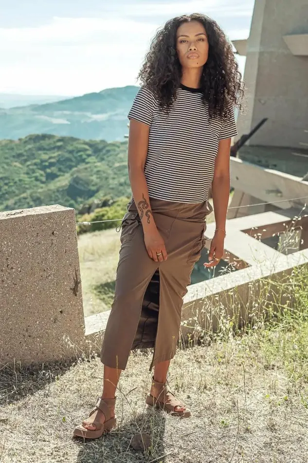 Mia Top In Black Black Women Bohme Tees and Tanks
