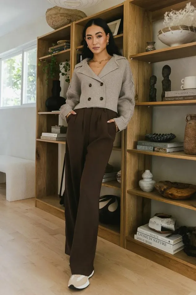 Millie Cropped Cardigan Grey Women Bohme Outerwear
