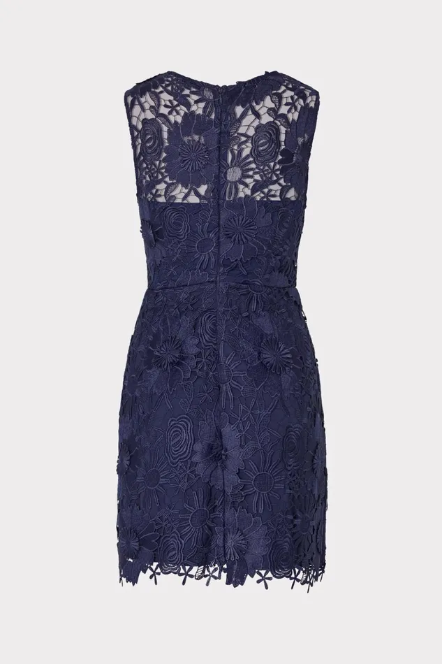 Milly Judy Lace Mini Dress Navy Women Dresses Milly Judy Lace Mini Dress Navy Women Dresses