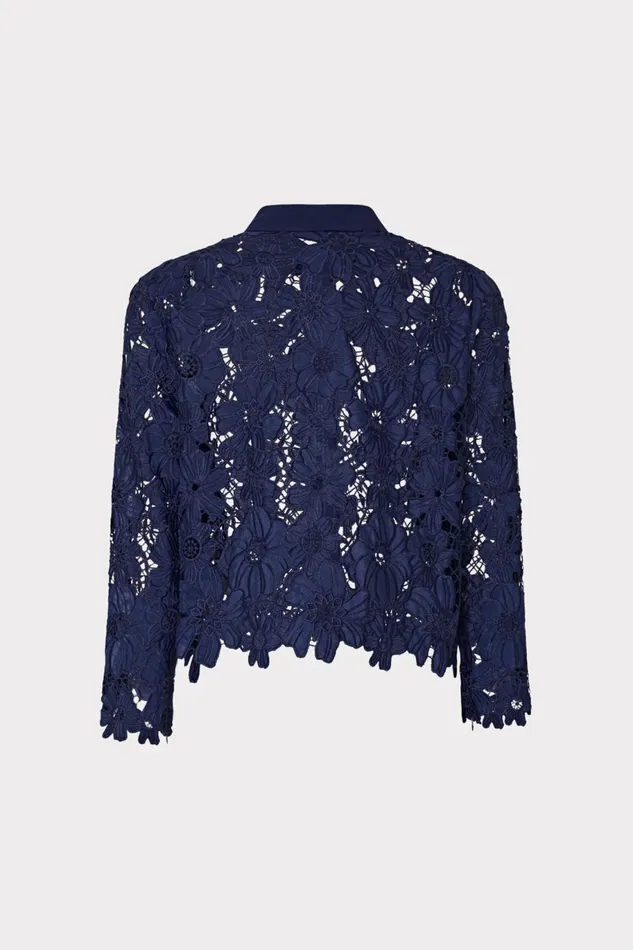 Milly June Roja Lace Top Navy Women Tops Milly June Roja Lace Top Navy Women Tops
