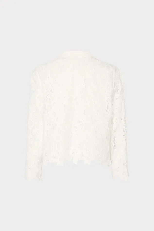 Milly June Roja Lace Top White Women Tops Milly June Roja Lace Top White Women Tops