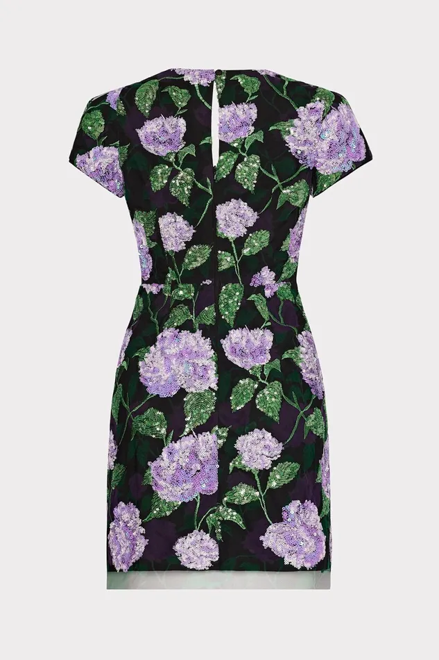 Milly Kyla Printed Sequins Mini Dress Lilac Multi Women Dresses Milly Kyla Printed Sequins Mini Dress Lilac Multi Women Dresses
