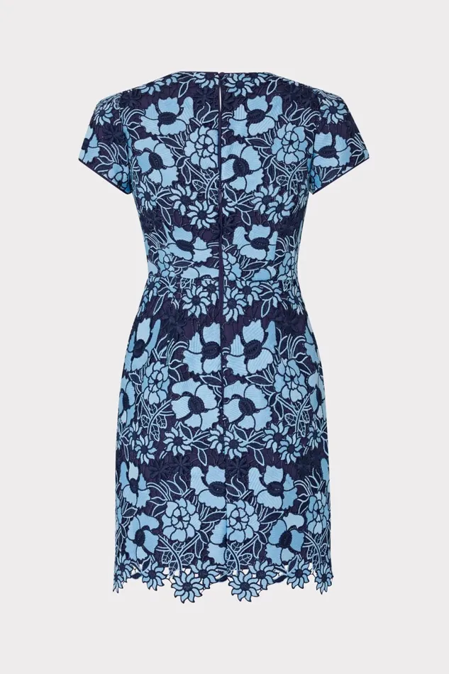 Milly Kyla Two Tone Floral Lace Mini Dress Bluenavy Women Dresses Milly Kyla Two Tone Floral Lace Mini Dress Bluenavy Women Dresses