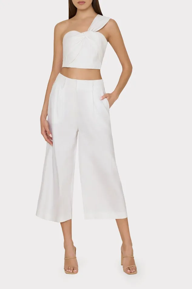 Milly Linen Top White Women Matching Sets Milly Linen Top White Women Matching Sets