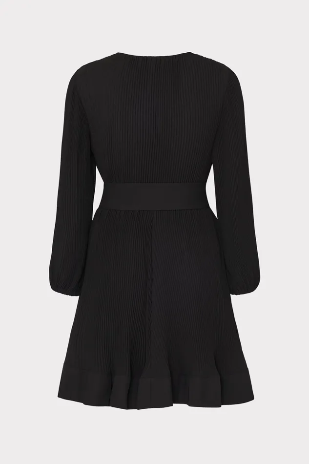 Milly Liv Crystal Embellished Pleated Dress Black Women Dresses Milly Liv Crystal Embellished Pleated Dress Black Women Dresses